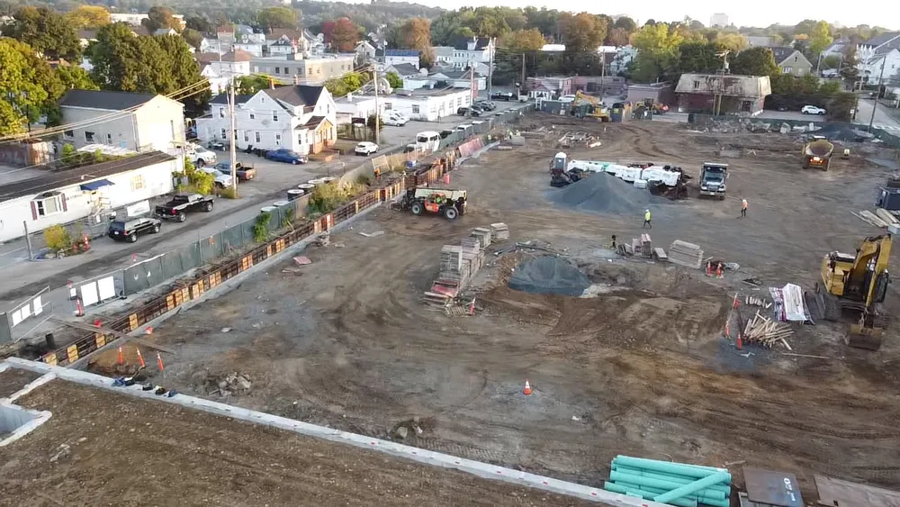 Raycon construction in early stage construction site